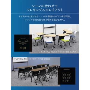 会議用テーブル 幕板なし 幅700×奥行500...の詳細画像3