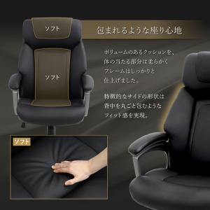 オフィスチェア エグゼクティブチェア ハイバッ...の詳細画像4