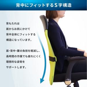 オフィスチェア メッシュ ハイバック デスクチ...の詳細画像3
