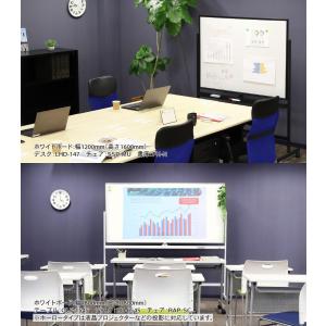 法人限定 ホワイトボード 脚付き 両面 180...の詳細画像4
