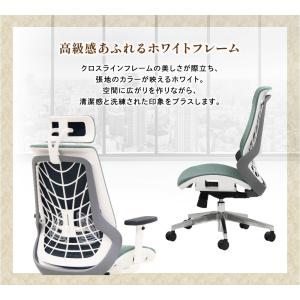 オフィスチェア 布張り 肘付 リクライニング ...の詳細画像5