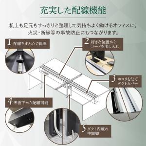 法人限定 フリーアドレスデスク 2人用 幅12...の詳細画像5