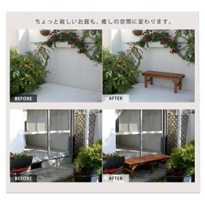縁台 木製 ベンチ デッキ縁台 ガーデンベンチ...の詳細画像3