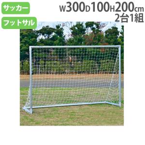 法人限定 フットサルゴール 高さ200×幅300cm アルミ製 フットサル用品 ゴール ネット付 サッカーチーム 部活動 トーエイライト B2260 B-2260
