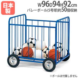 SANWA TAIKU ボールカゴ キャスター付き スチール製 ボール収納 体育館