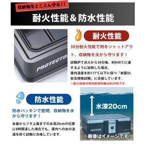 手提げ金庫 A4 金庫 手提げ 家庭用 耐火 ...の詳細画像5