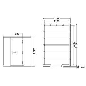 セキュリティルーム エーコー シリンダー式 1...の詳細画像1
