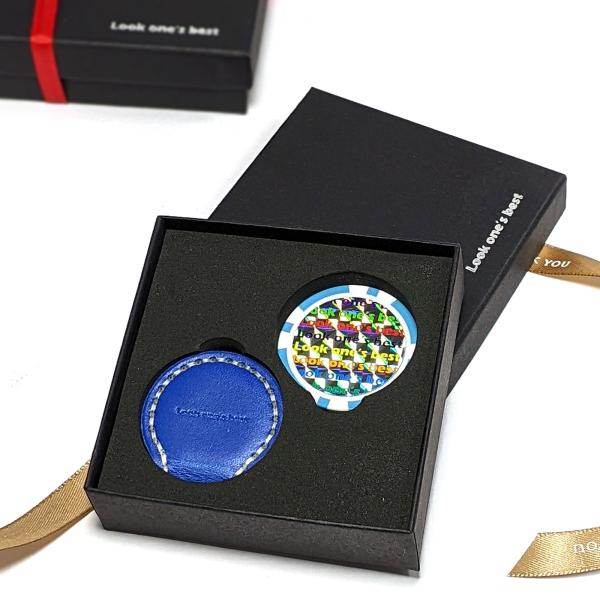 ゴルフ カジノマーカー付き マーカークリップ ギフトボックス入り セット マグネット式 マーカー台座...