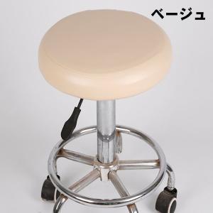 丸椅子 カバー 防水 PUレザー 伸縮 スツー...の詳細画像1