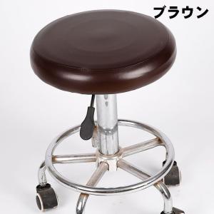 丸椅子 カバー 防水 PUレザー 伸縮 スツー...の詳細画像2