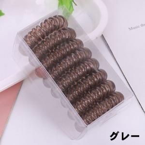 【8個セット】ヘアゴム スパイラルヘアゴム 髪...の詳細画像5