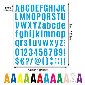 アルファベット シール 10枚セット 数字 ス...の詳細画像1