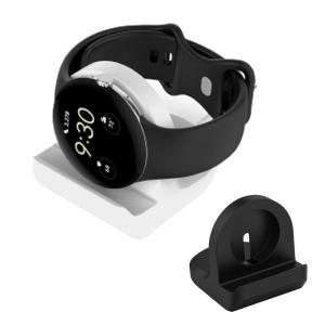 Google Pixel watch ピクセルウォッチ スマートウォッチ 充電 スタンド ブラック ホワイト グーグル ケーブル シリコン 充電台  ...