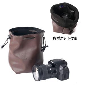 カメラ インナーバッグ 巾着 クッション 3サ...の詳細画像3