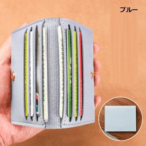 カードケース 薄型 二つ折り レディース スリ...の詳細画像3