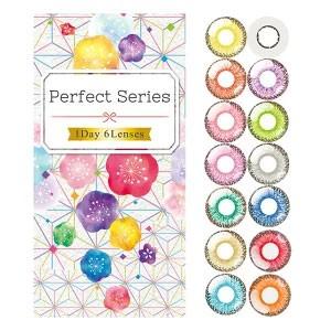 カラコン ワンデー ドルチェコンタクト パーフェクトワンデー 1箱6枚入り コスプレ メール便送料無料 14.5mm 代引き・同梱・日時指定不可 度あり 人気