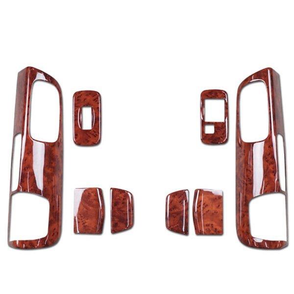 日野 NEW プロフィア ドアインテリア ウッドパネル 8P 茶木目調