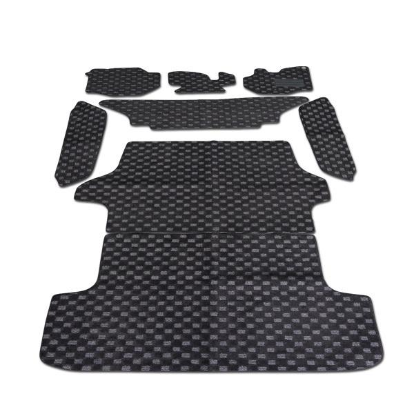 ハイエース 200系 標準ボディ用 3D立体形成フロアマット 7点SET(フロント セカンド スライ...