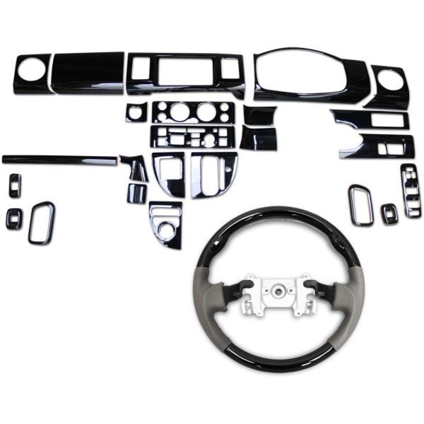 エブリイバン エブリイワゴン DA64V DA64W インテリアパネル24P ガングリップステアリン...