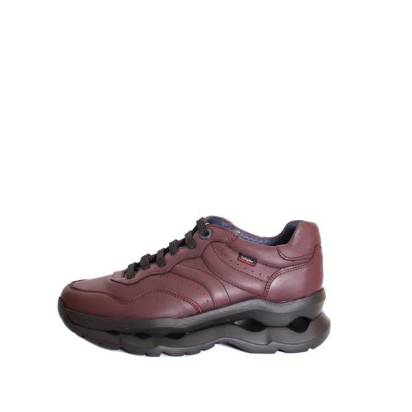 別注仕様　メンズ　CallagHanカラハン　17800　ボルドー　レザースニーカー ダッドスニーカ...