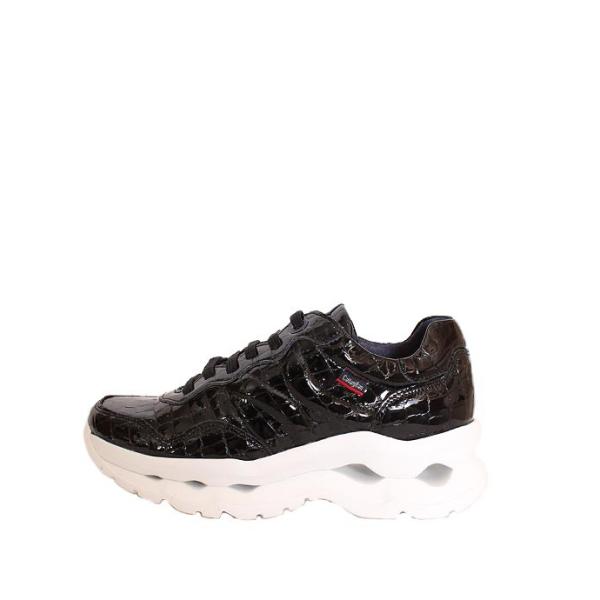 当店のみの限定販売モデル　メンズ　CallagHanカラハン　17800　ブラック　レザースニーカー...