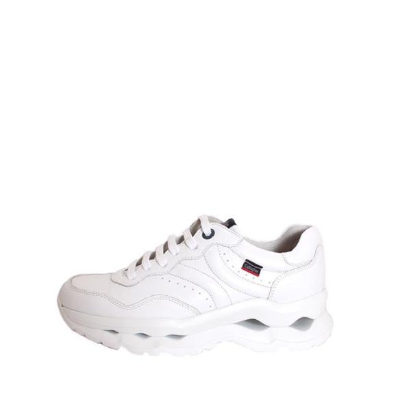 別注仕様　メンズ　CallagHanカラハン　17800　ホワイト　レザースニーカー ダッドスニーカ...