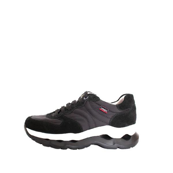 メンズ　CallagHanカラハン　17801　ブラック　レザースニーカー　ダッドスニーカー　スエー...
