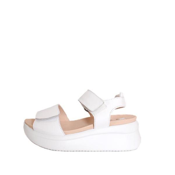 別注カラー　レディース　CallagHanカラハン　29901　ホワイト　厚底サンダル　プラットサン...