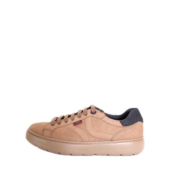 メンズ　CallagHanカラハン　54801　ブラウンベージュ　レザースニーカー　ダッドスニーカー...