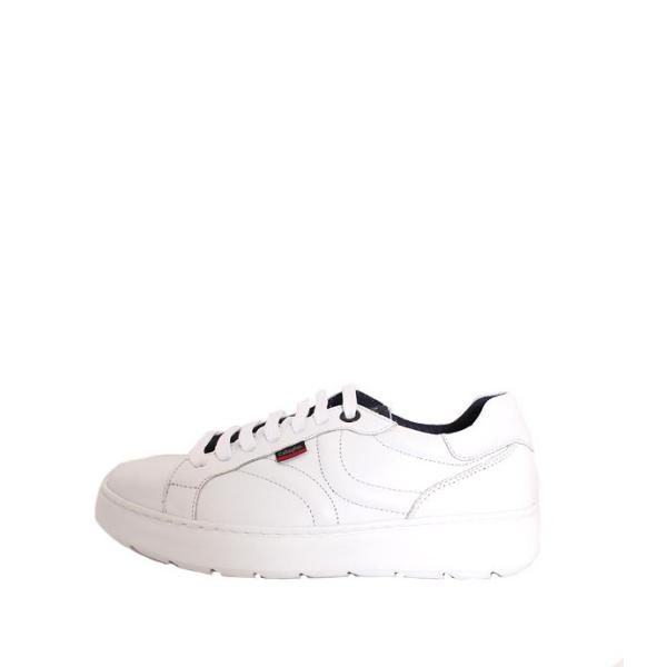 メンズ　CallagHanカラハン　54801　ホワイト　レザースニーカー　ダッドスニーカー　スムー...