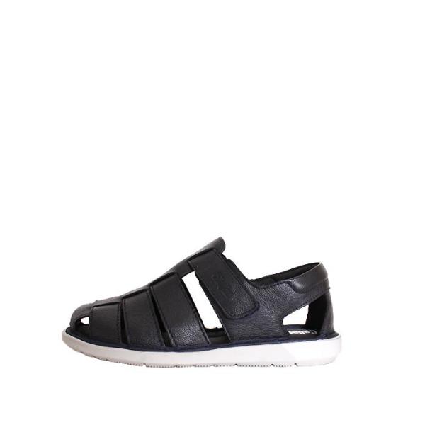 メンズ　CallagHanカラハン　92300　ダークネイビー　レザーサンダル　コンフォートサンダル...