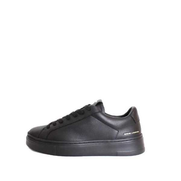 CRIME LONDON/クライムロンドン　EXTRALIGHT　オールブラック　レザースニーカー　...