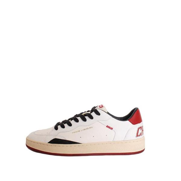 セール/SALE　CRIME LONDON/クライムロンドン　CHELSEA　ホワイト×レッド　レザ...