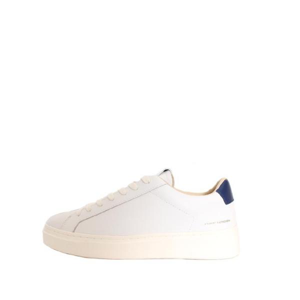 CRIME LONDON/クライムロンドン　EXTRALIGHT　ホワイト×ブルー　レザースニーカー...