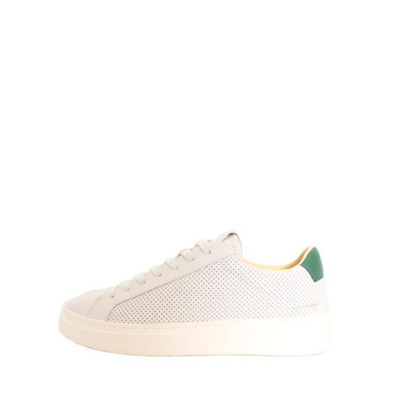 CRIME LONDON/クライムロンドン　EXTRALIGHT　ホワイト×グリーン　レザースニーカ...