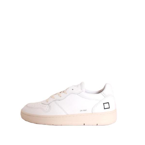 セール/SALE　メンズ　D.A.T.E./デイト　COURT BASIC　ホワイト　レザースニーカ...