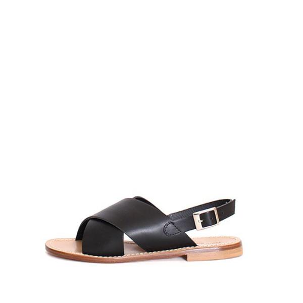 代理店別注商品 FABIO RUSCONI ファビオルスコーニ DE03 クロスベルトサンダル フラ...