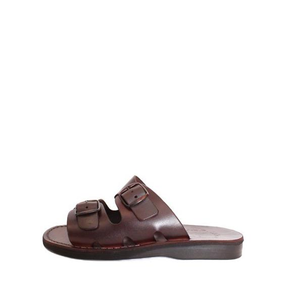 メンズ　Jerusalem Sandalsエルサレムサンダル　108　ダークブラウン　レザーサンダル...