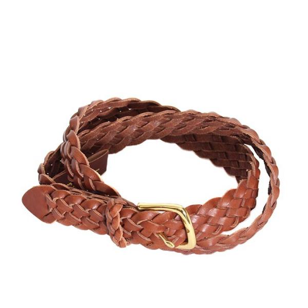 Lloyd Footwearロイドフットウェア　19698　ブラウン　レザーベルト　メッシュベルト　...