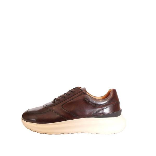 MARIO MINARDIマリオミナルディ　GR25　ブラウン　レザースニーカー　ダッドスニーカー　...