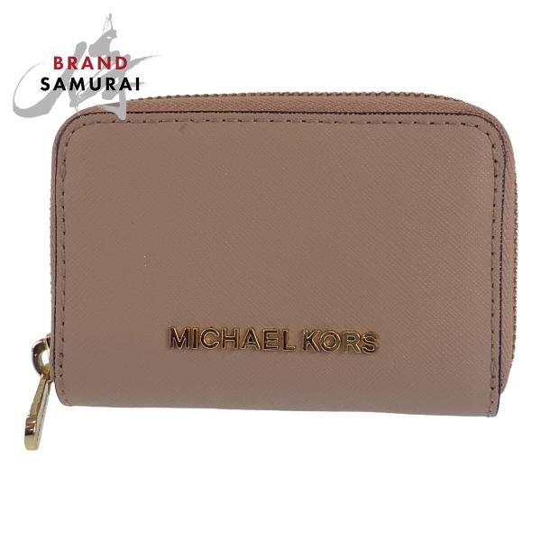 Michael Kors マイケルコース ピンク ゴールド金具 PVC コインケース 小銭入れ レデ...