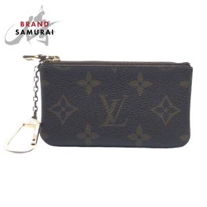 LOUIS VUITTON ルイヴィトン モノグラム ポシェットクレ ブラウン 茶 ゴールド金具 PVC M62650 コインケース 小銭入れ メンズ 404037｜loopinc2019ys