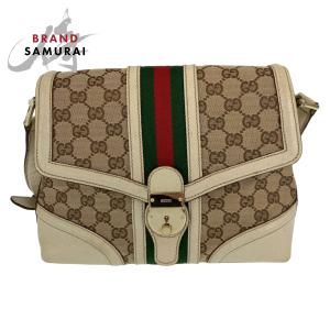 GUCCI グッチ シェリーライン ベージュ ゴールド金具 GGキャンバス  