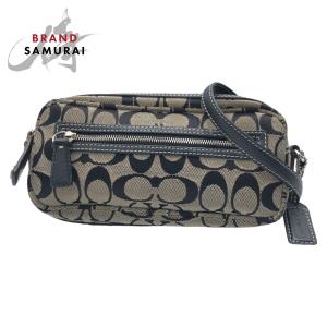 COACH◇ショルダーバッグ_シグネチャー/キャンバス/BRW : セカンド