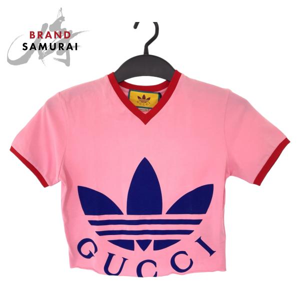 新品未使用 GUCCI グッチ GUCCI × adidas 22SS サイズXS ピンク レッド ...