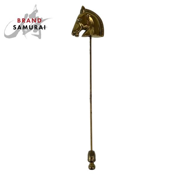 美品 HERMES エルメス ヴィンテージ シュバルホース 男女兼用 ゴールド 金 メッキ/メタル ...