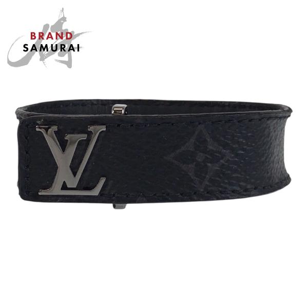 LOUIS VUITTON ルイヴィトン モノグラム エクリプス ブラスレ LVスリム 19 ブラッ...