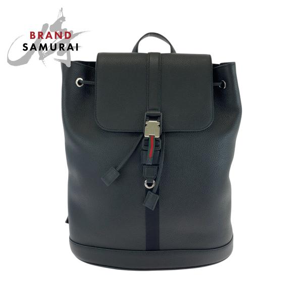 新品未使用 現行 GUCCI グッチ ミディアム ブラック 黒 シルバー金具 レザー 816750 ...