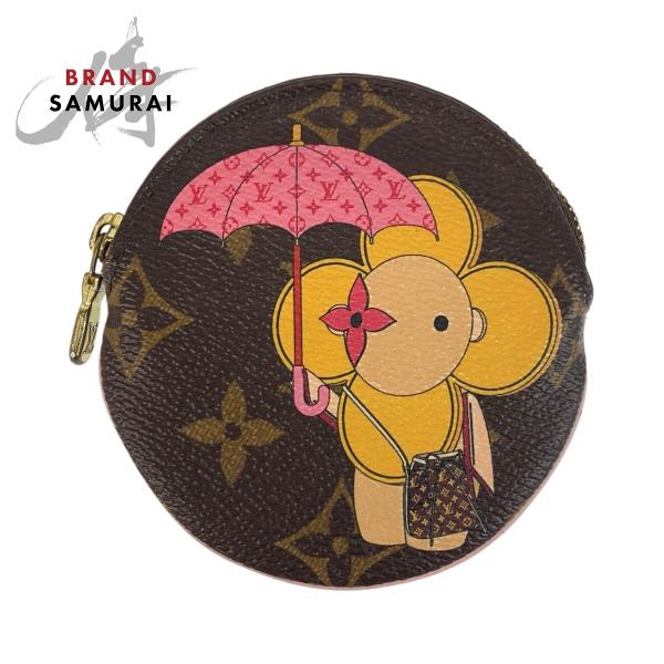 美品 LOUIS VUITTON ルイヴィトン モノグラム ポルトモネ ロン ヴィヴィエンヌ ブラウ...