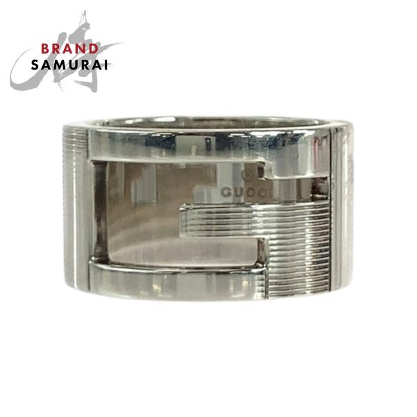 美品 GUCCI グッチ ブランデッドG サイズ17 シルバー シルバー925 リング 指輪 17号...
